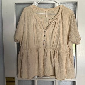 Oversized peplum top - LexBrown